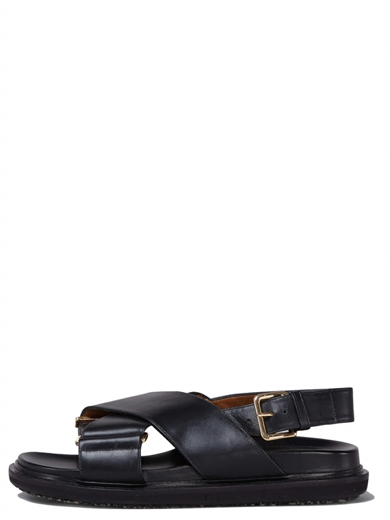 Marni Fussbett Sandaler, Black